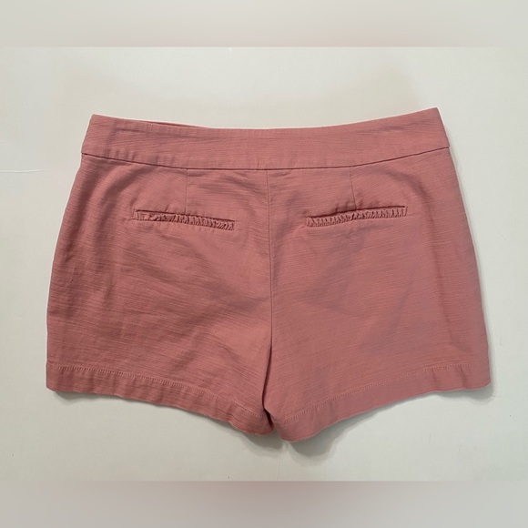 Loft Women’s Size 4 Blush Rose Pink Ruffle Detailing 4" china Shorts - Picture 2 of 12